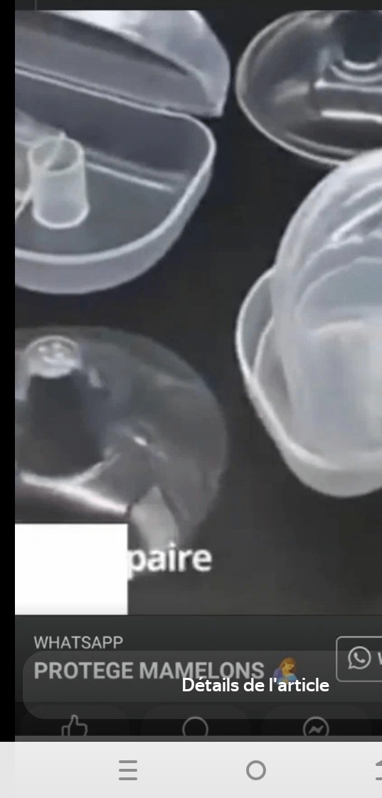 Protège-mamelons en silicone