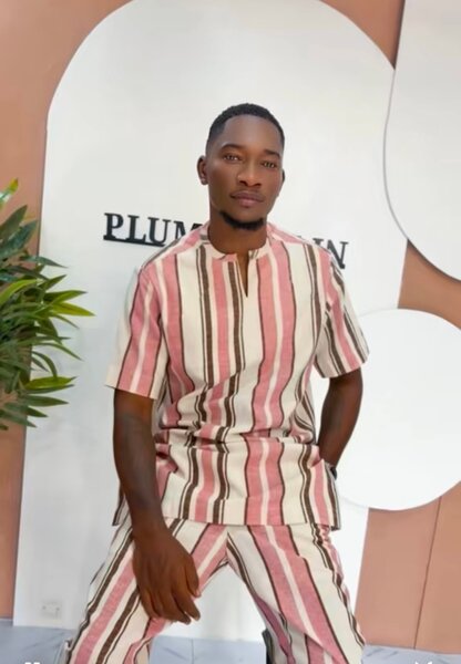 Ensemble rayé décontracté