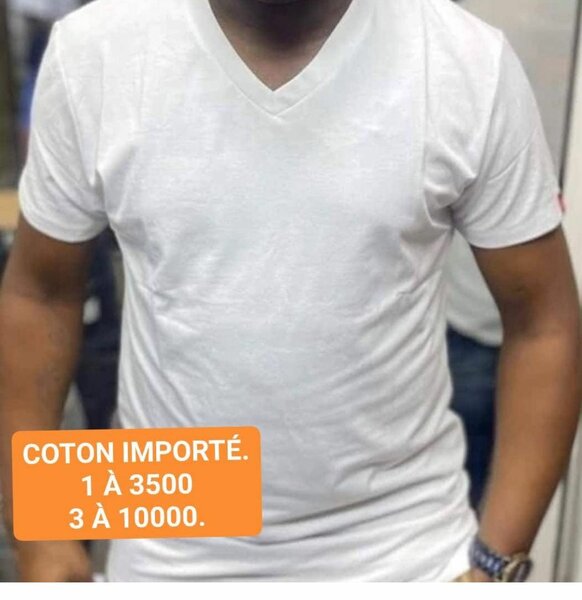 T-shirt en coton col V