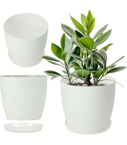 Cache-pot moderne en plastique