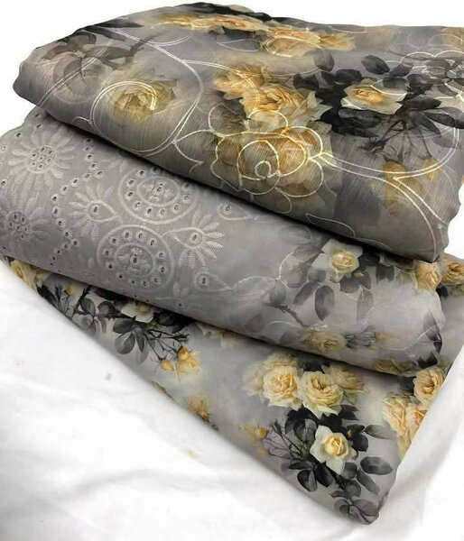 Printed lawn suit