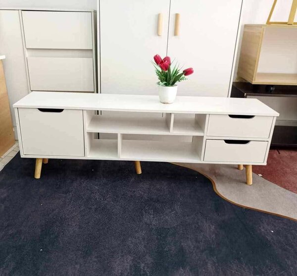 Meuble TV Scandinave Blanc