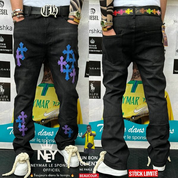 Jean flare chrome