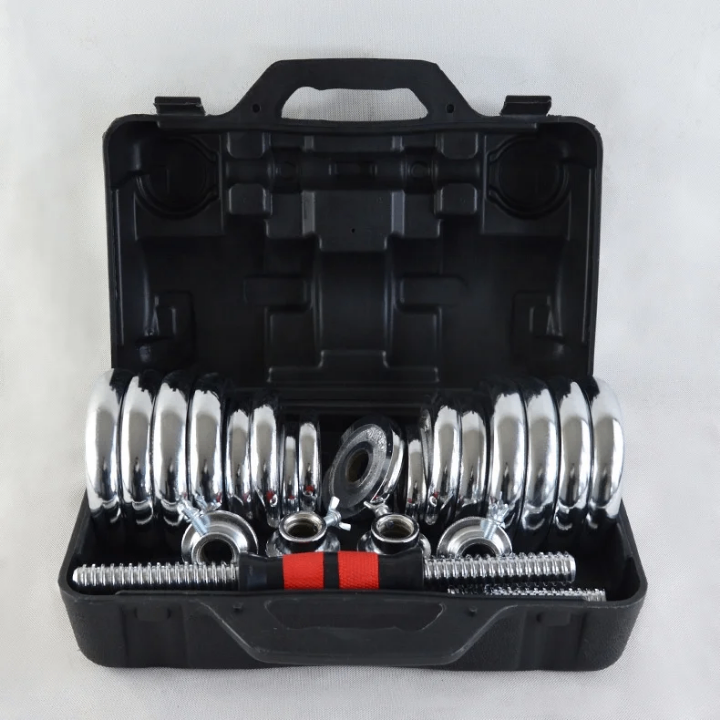 Haltères ajustables chromés