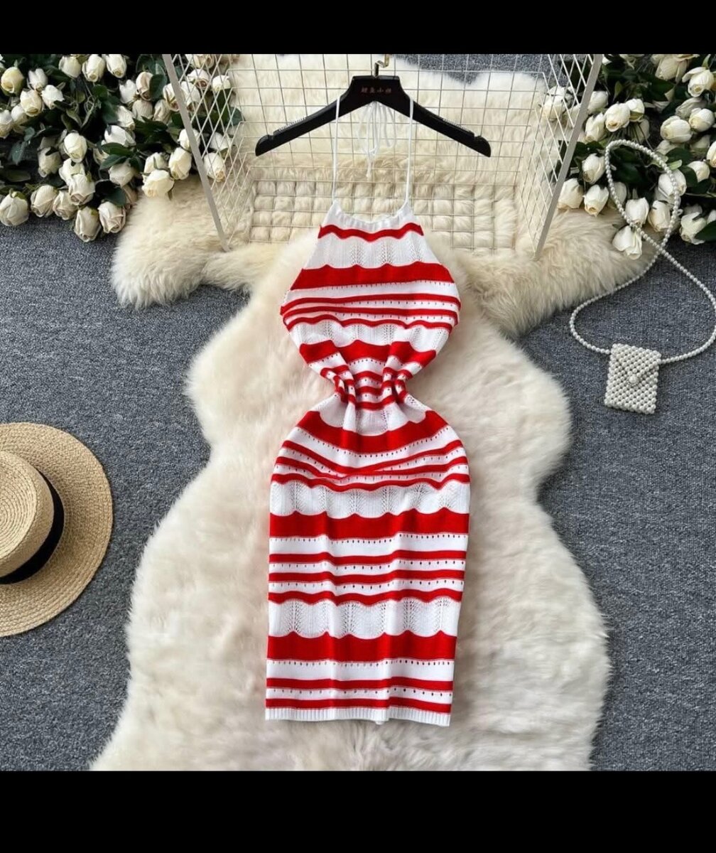 Robe rayée élégante