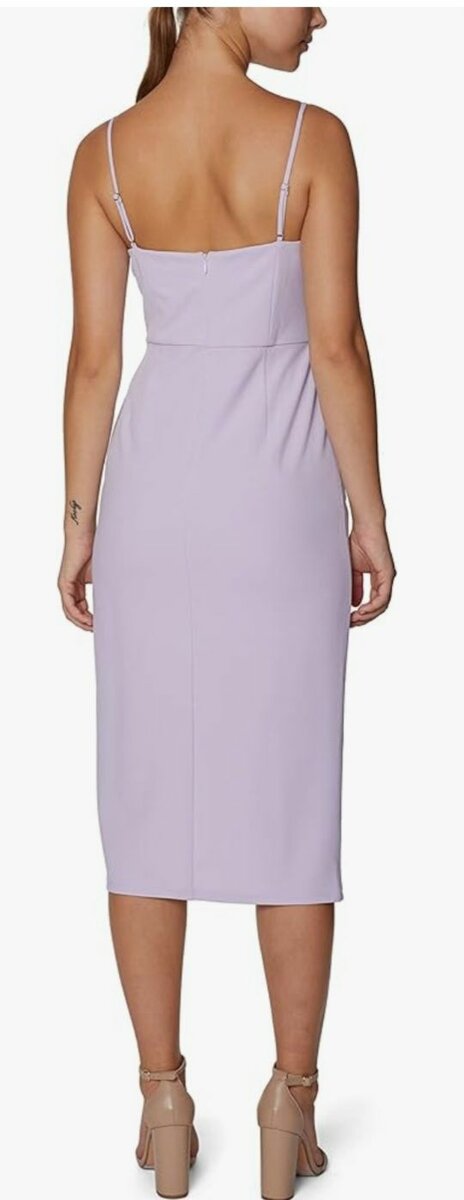 Laundry by Shelli Segal Women's Asymmetrical Midi Dress