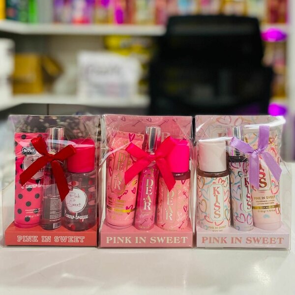 Pink in Sweet 3 in 1 Gift Set