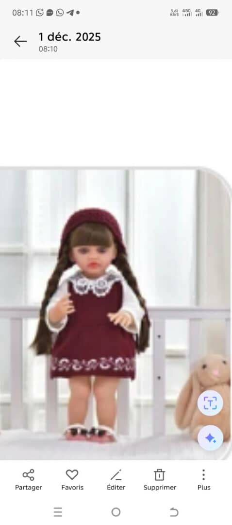 Poupée réaliste habillée