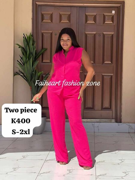 Women's pink set, short Sleeve shirt and pants   S-2xl