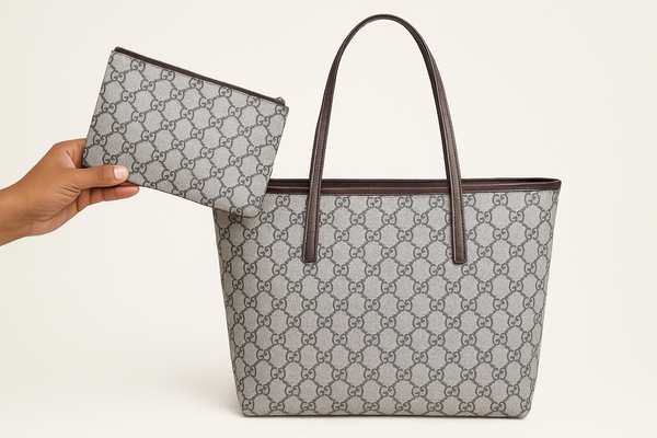 Sac cabas élégant et pochette