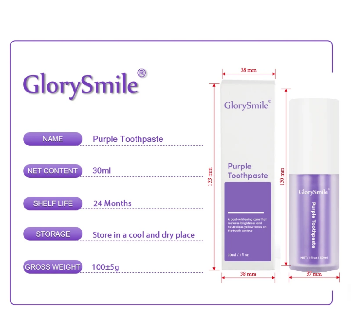 GlorySmile Dentifrice Violet