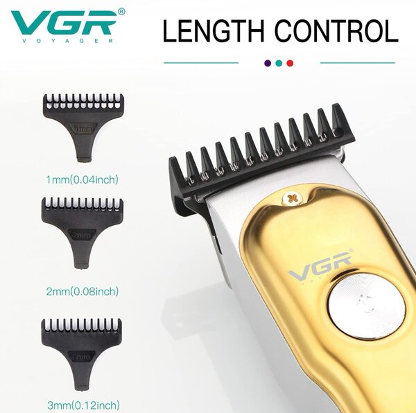 VGR V-290 Tondeuse  Affichage Numérique Professionnel Rechar