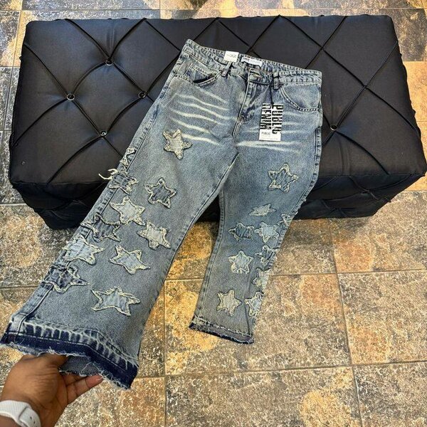 Jeans créatifs brodés