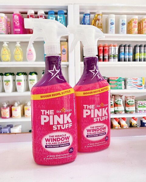 Pink Stuff glass cleaner