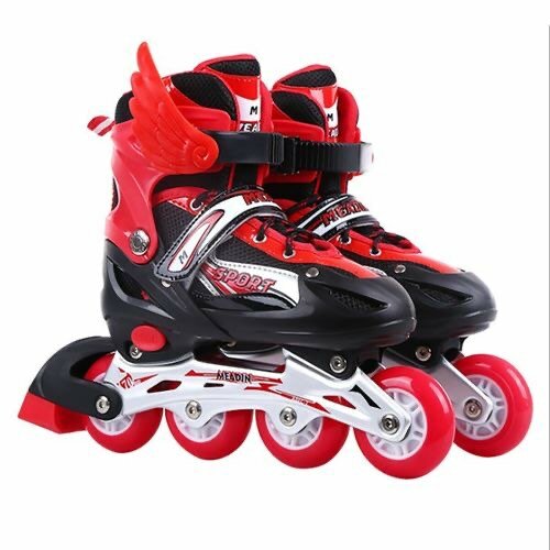 Illuminating Wheels Adjustable Inline Skates Shoes Roller Ge