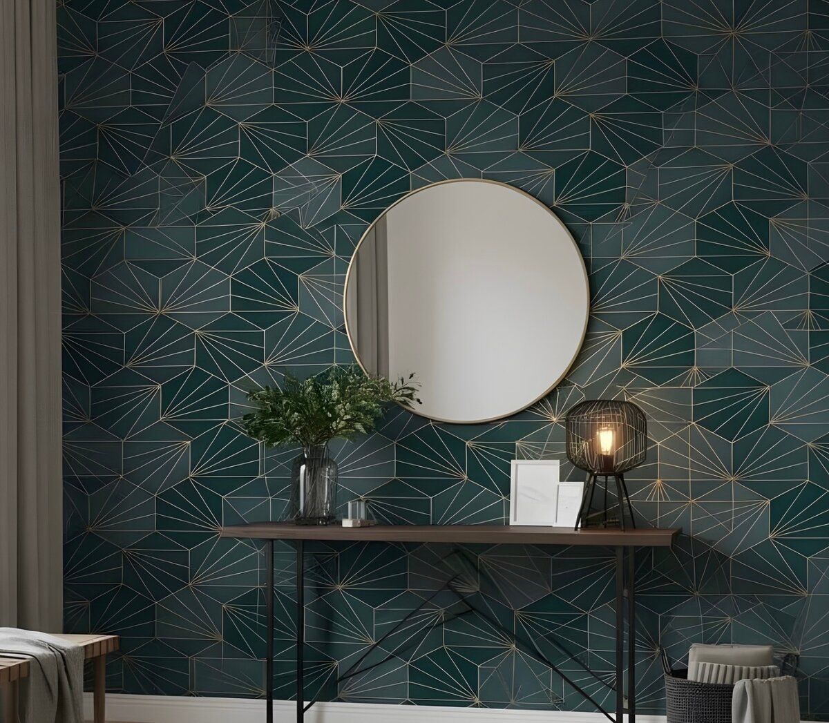 Papier Peint Géométrique Élégant