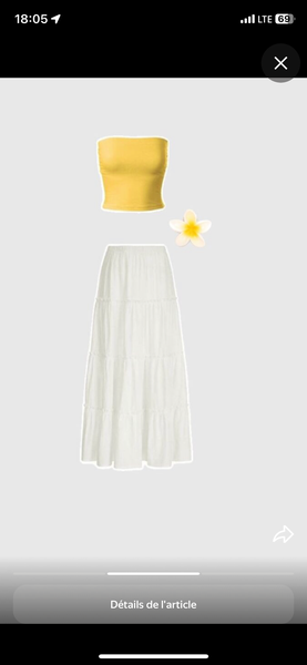 Ensemble Jupe Top Été