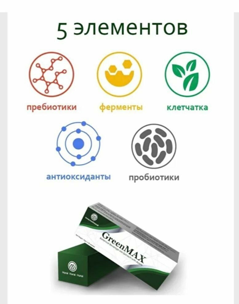 Greenmax Детокс смузи от запор очистка организма