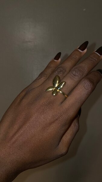 Anneaux élégants dorés