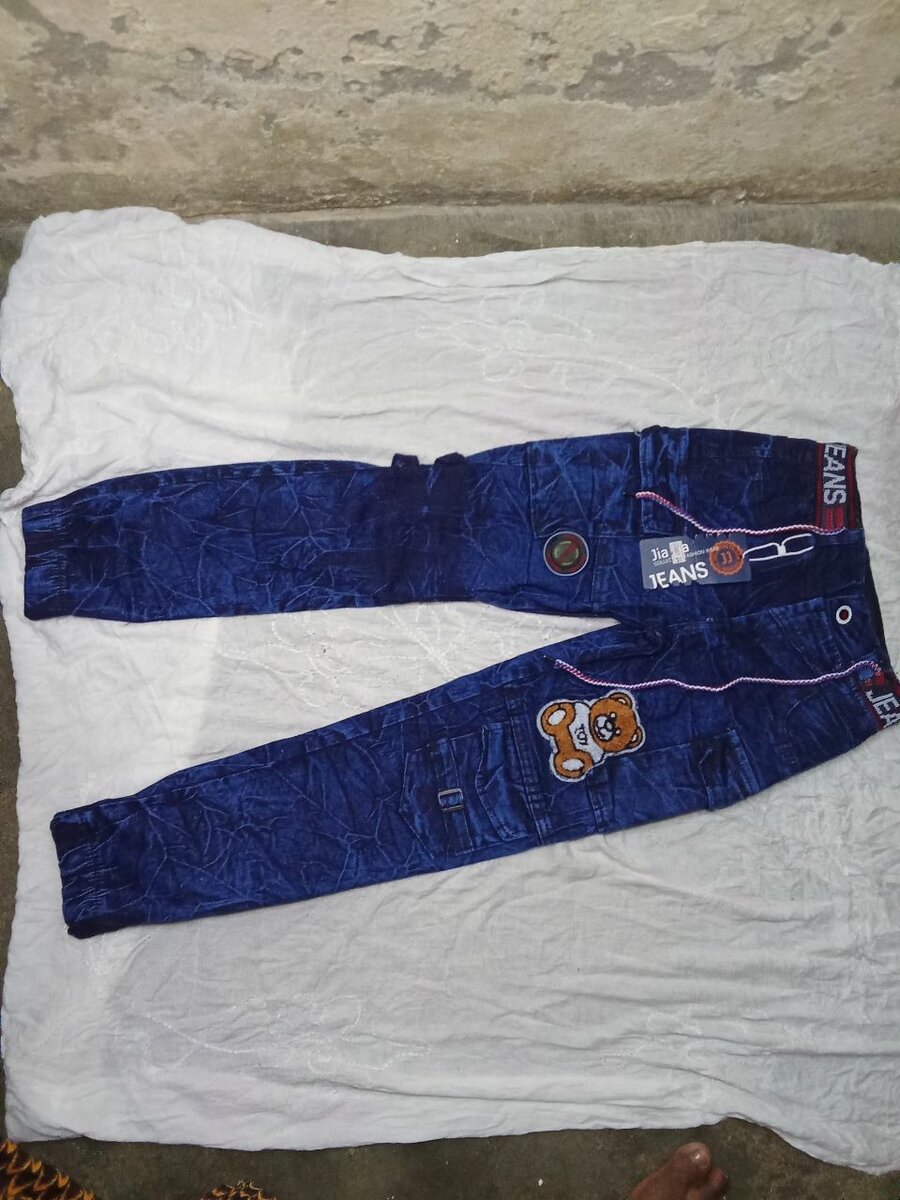 Jean enfant à élastiques