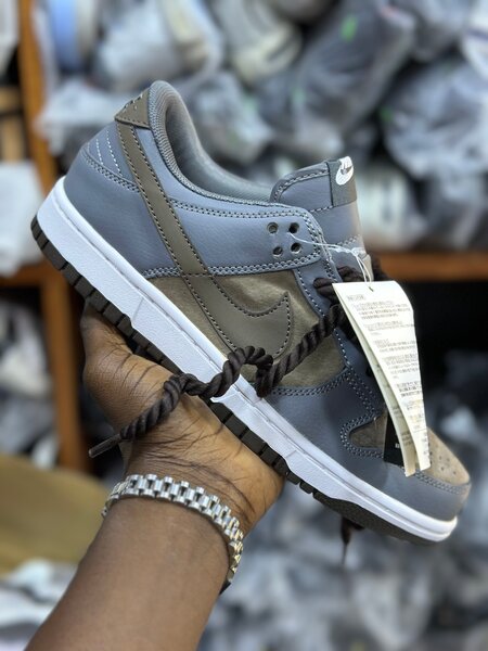 Baskets tendance en cuir mixte