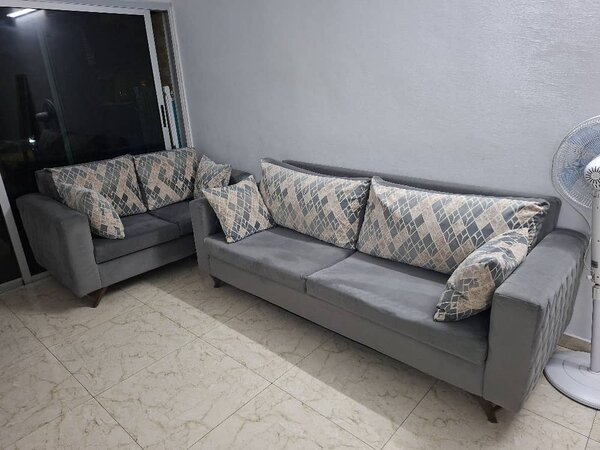 Modern Gray Sofa Set
