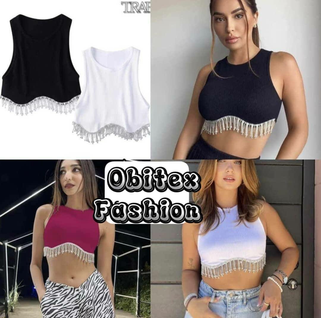 Top chic avec pampilles