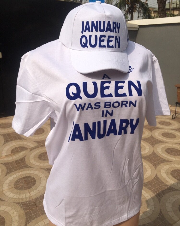 Scripted Birthday Tee and Cap