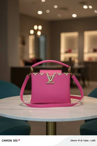 Sac bandoulière rose élégant