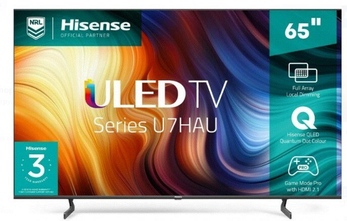 HISENSE TV ULED SMART 65'' - 4K VIDAA - 65U7H (Modèle 2022 )
