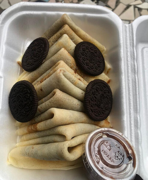 Crêpes au nutella et nature