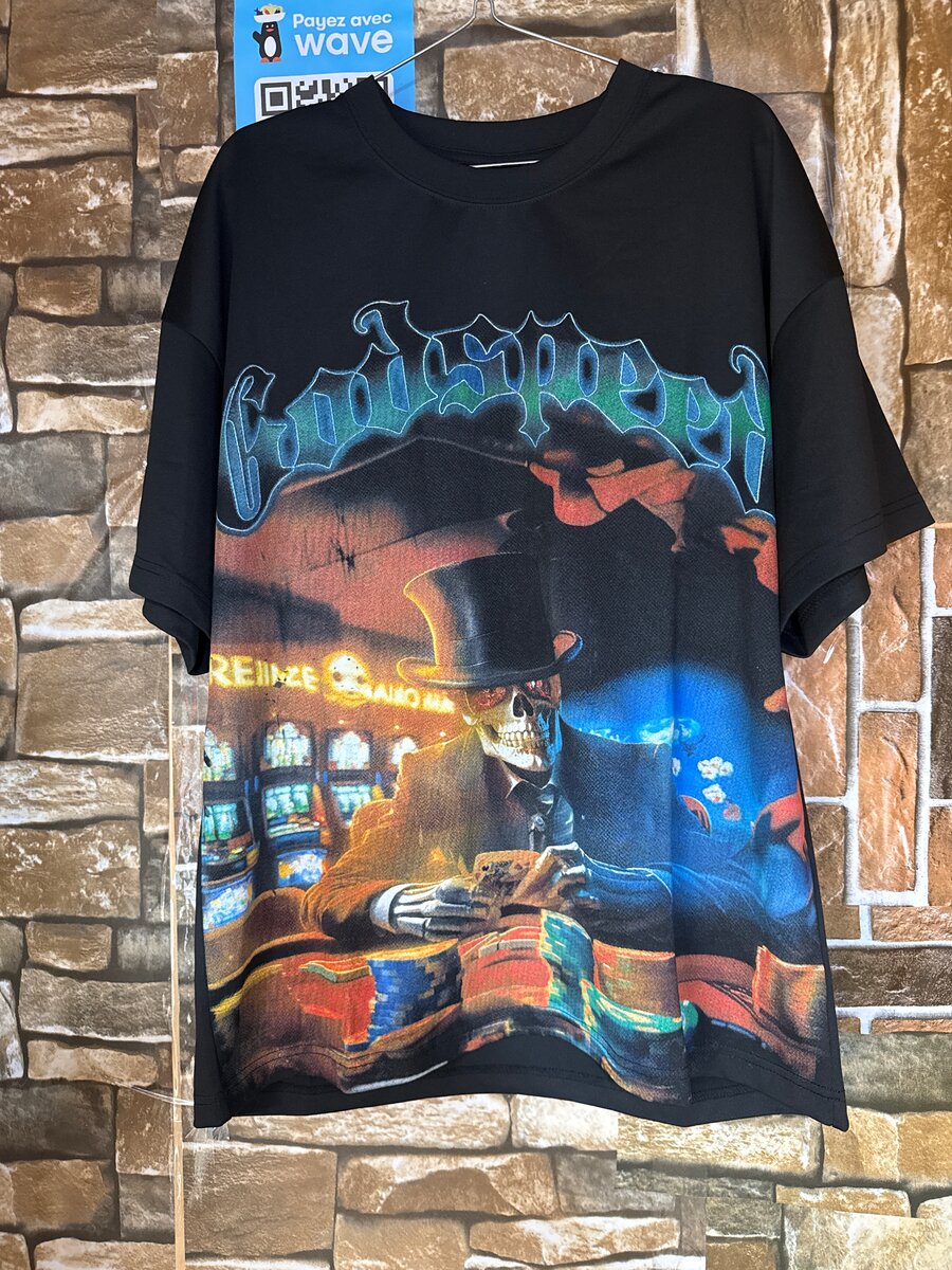 T-shirt graphique rétro colorée