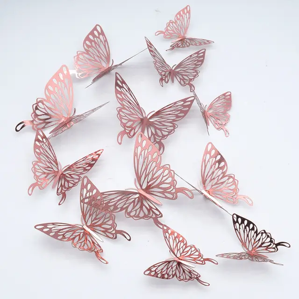Papillons de décoration (12 grand, moyen, petit )