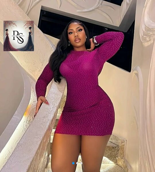 Robe courte scintillante