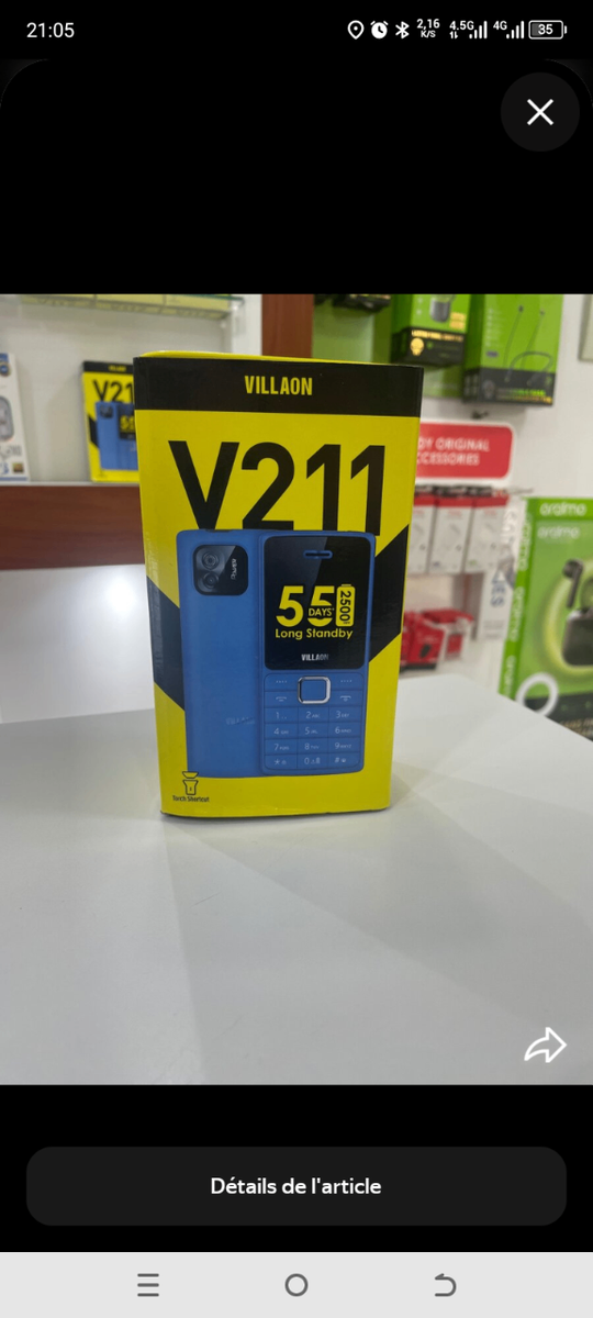 Téléphone Villao V211 Longue Autonomie