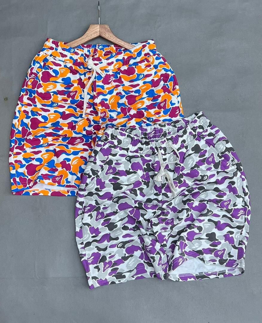 Shorts camouflage coloré