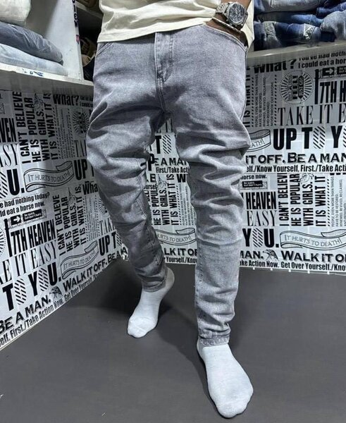 Jean slim gris pour homme