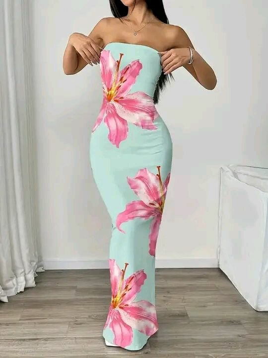 Robe Longue Florale Élégante