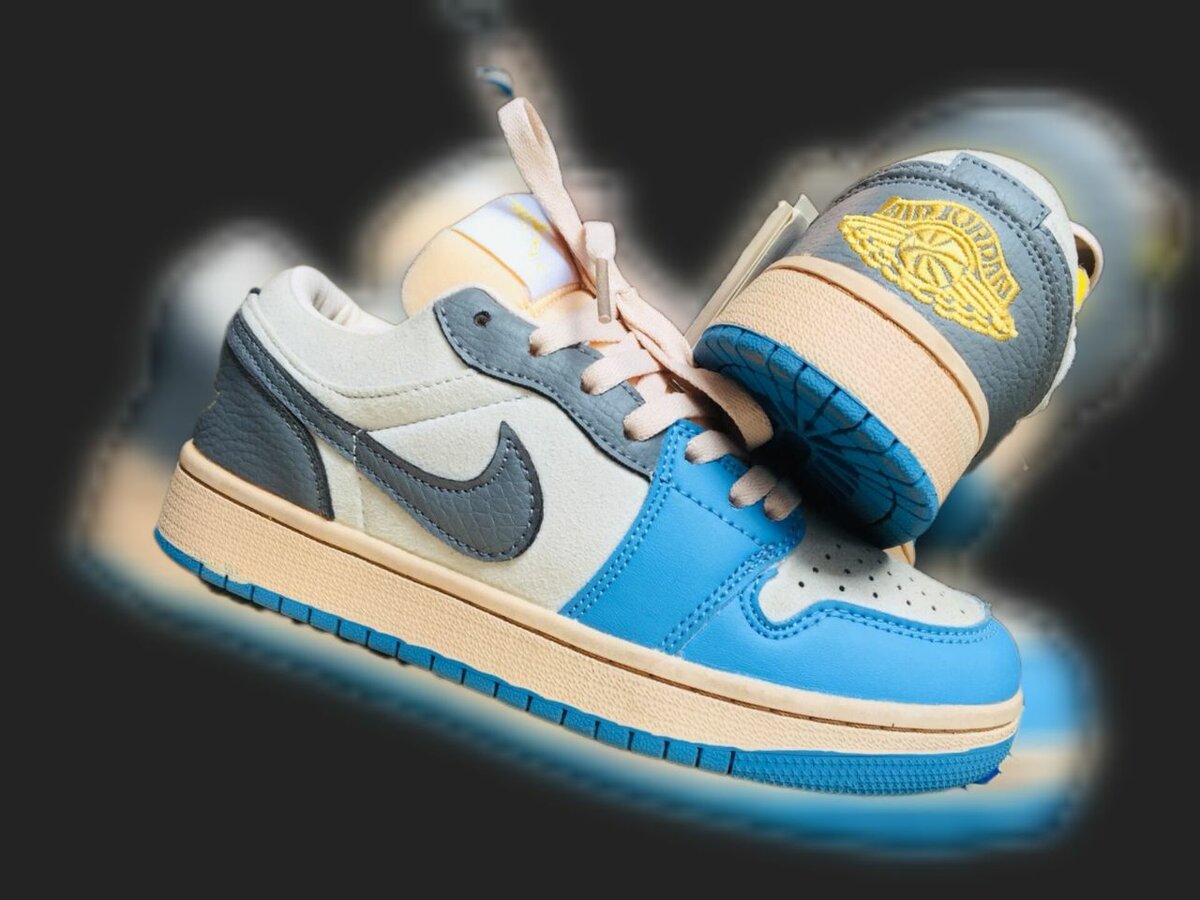 2022 New Air Jordan 1 Low "UNC Grey" University Blue