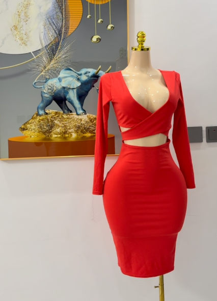 Tight dress red