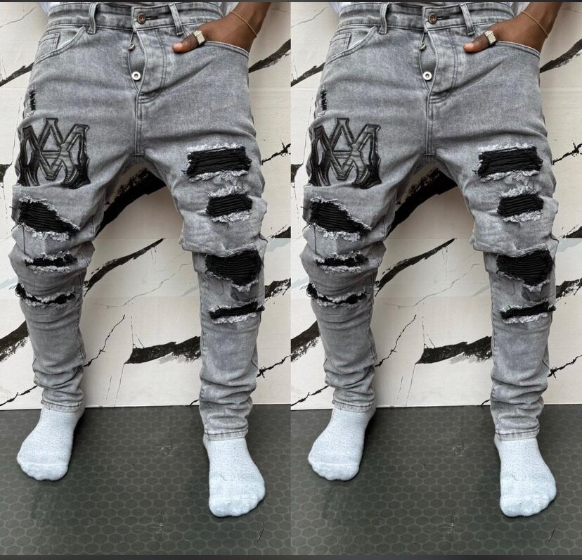 Jeans déchirés style urbain