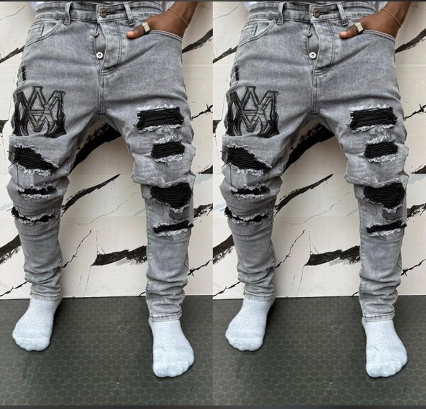 Jeans déchirés style urbain