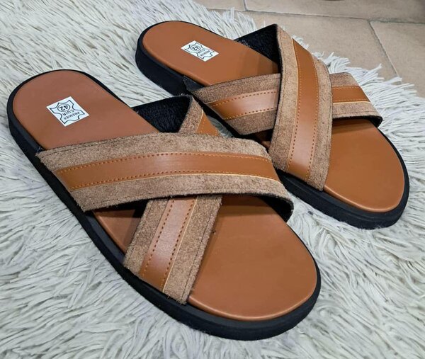 Sandales en cuir unisexes confort