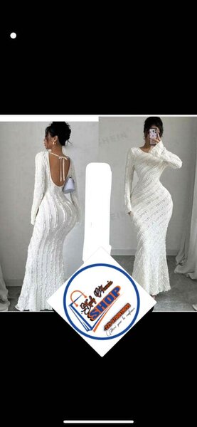 Robe de soirée blanche élégante