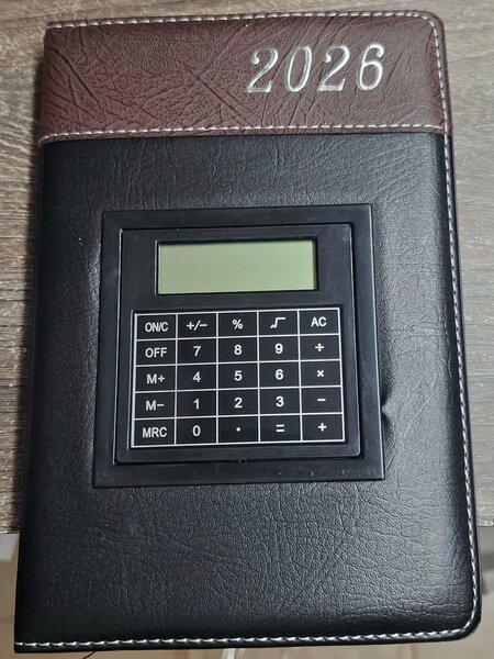 Agenda 2026 avec calculatrice