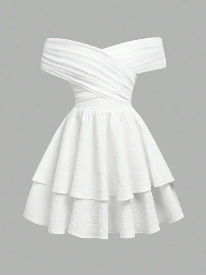 Robe Épaules Dénudées Élégante