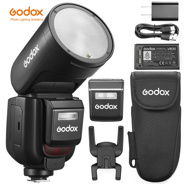 Flash Godox V1 avec accessoires