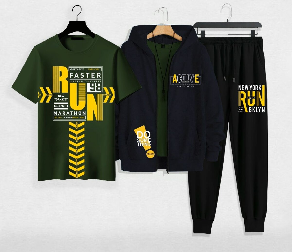 Zipper+T-shirt+trouser.dc free .size.s m. L12 colours availa