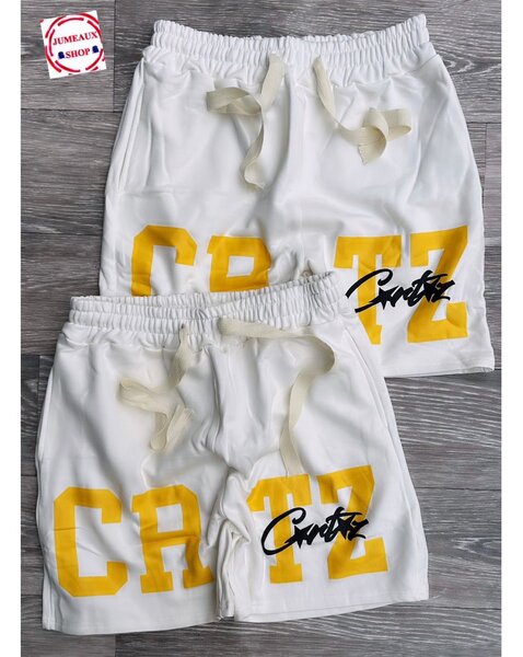 Shorts CRXZ unisex blanc