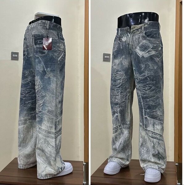 Jeans décontractés déchirés homme